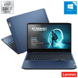 Notebook Gamer LENOVO GAMING3i Intel®Core™i7 Placa  NVIDIAGTX1650, 8GB-512GBSSD - Windows 10, Tela 15.6" - 82CG0005