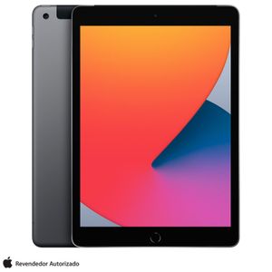 iPad 8° Geração Cinza Espacial com Tela de 10,2?, 4G, 32 GB e Processador A12 Bionic - MYMH2BZ/A