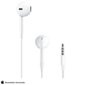 Fone de Ouvido Apple EarPods Intra-Auricular com Conector 3,5 mm Branco - MNHF2BZ/A