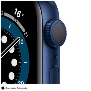 Apple Watch Series 6 Azul, 40mm, GPS, com Pulseira Esportiva Azul Marinho