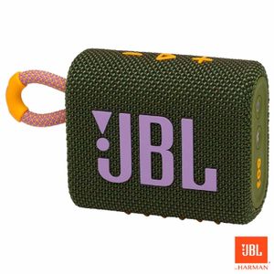 Caixa De Som Ultra Portátil JBL Go 3 Bluetooth Prova d´água 5h De Bateria 4,2W Potência Verde IP67