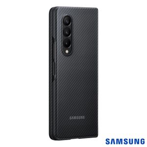 Capa Protetora para Galaxy Z Fold3 Aramid em Policarbonato e PU Preto - Samsung - EF-XF926SBEGW