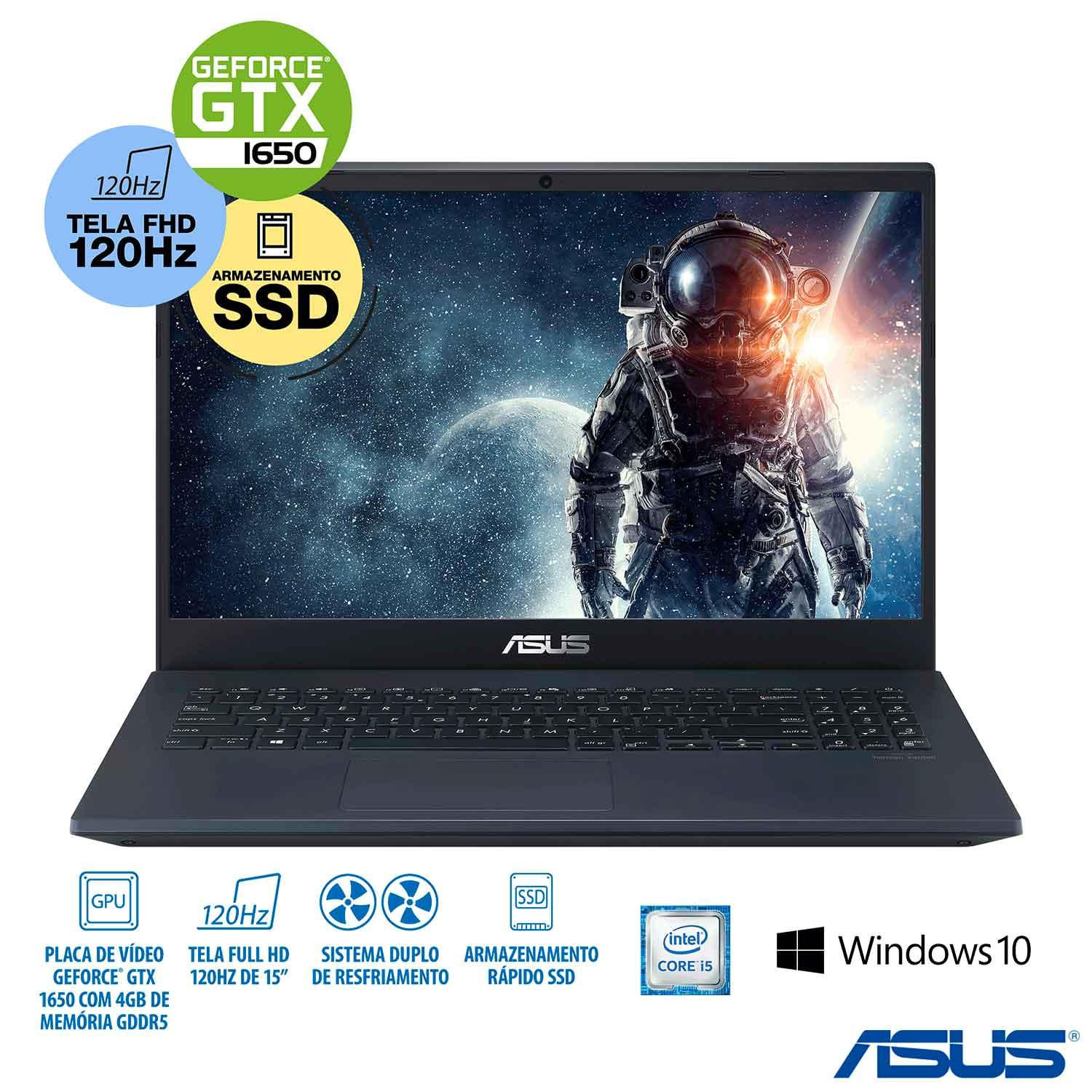 Notebook Gamer Asus Intel® Core I5 9300h 8gb 256gb Ssd 156 Full Hd 120hz Nvidia® Gtx 8137