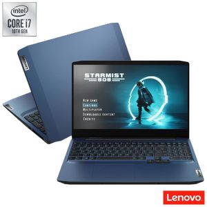 Notebook Gamer Lenovo Gaming3i, Intel® Core™ i7, NVIDIA GTX 1650, 8GB, 512GB SSD, Linux, Tela de 15.6" - 82CGS00200