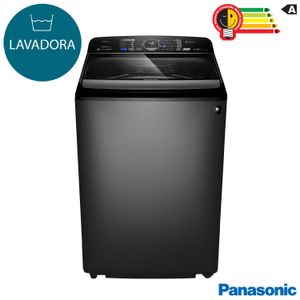 Lavadora de Roupas Panasonic 17kg Titânio com 9 Programas de Lavagem e Sistema Ciclone - NA-F170P6T