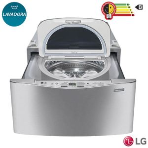 Lavadora de Roupas LG Mini Wash? 2,5 kg Aço Escovado com 8 Programas de Lavagem - WD100CV.ASSFBRS