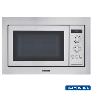 Micro-ondas de Embutir Tramontina Inox 60 com 25 Litros de Capacidade e Grill Inox- 94880/003