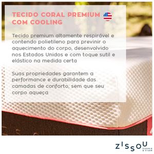 Colchão Zissou Coral Híbrido SOLTEIRO ESPECIAL