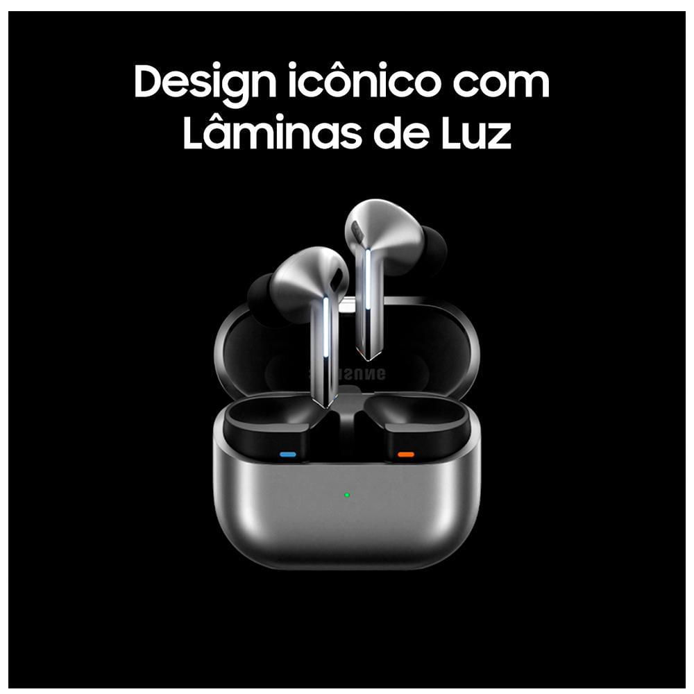 Fone de Ouvido Samsung Galaxy Buds3 Pro Cinza - SM-R630 - Fast