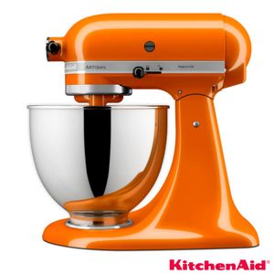 Batedeira Planetária Artisan KitchenAid Stand Mixer com 04 Batedores Honey - KEA35AHANA