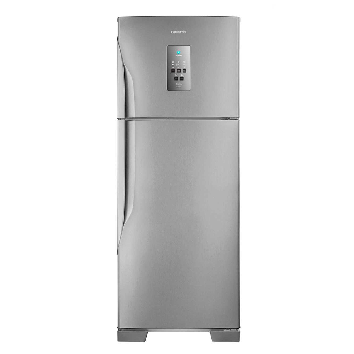 Refrigerador de 02 Portas Panasonic Frost Free com 483 Litros Inverter Aço Escovado - NR-BT55PV2X