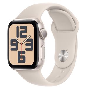 Apple Watch SE (GPS 40 mm) Caixa Estelar de Alumínio Pulseira Esportiva Estelar – M/G