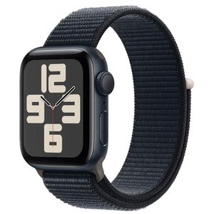 Apple Watch SE (GPS 40 mm) Caixa Meia-Noite de Alumínio Pulseira Loop Esportiva Meia-noite