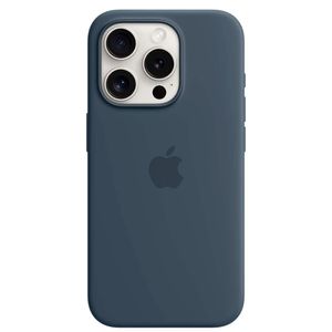 Capa para iPhone 15 Pro com MagSafe de Silicone Azul-tempestade - Apple - MT1D3ZM/A