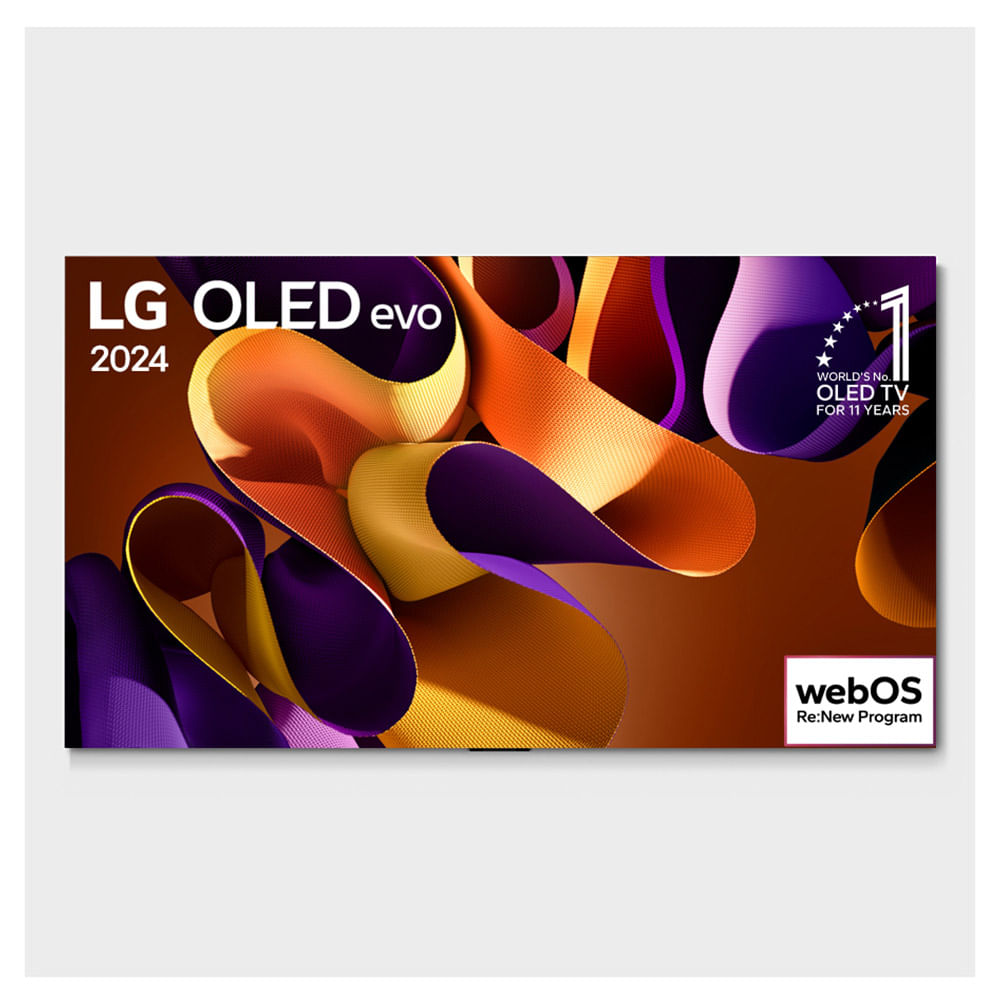 Smart TV 4K LG 65´´ Polegadas OLED65G4PSA OLED evo Processador α11, AI, Painel 144Hz