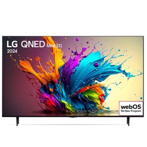 Smart TV LG QNED MiniLED 86" Polegadas 86QNED90T, Processador α8 AI, Quantum Dot, webOS 24 e Wi-Fi