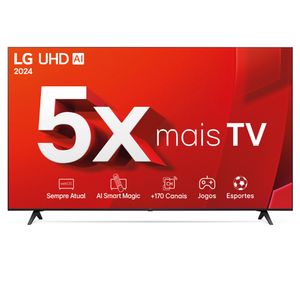 Smart TV 4K 86" LG UHD com Entrada HDMI e USB - 86UT8050PSA