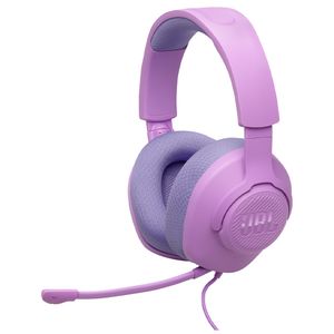 Fone de Ouvido JBL Quantum 100 M2 Headset Gamer Rosa e Lilás Microfone Boom Destacável