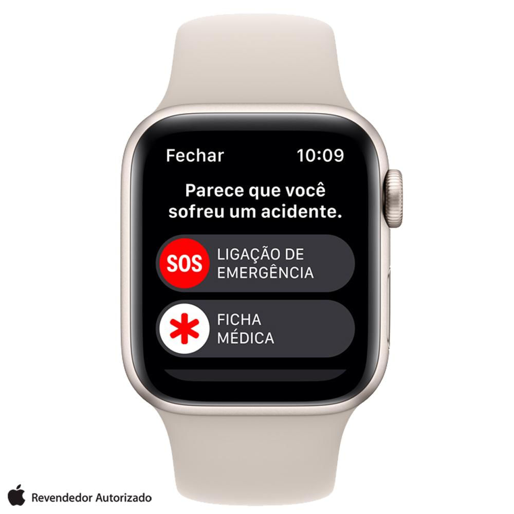 Apple Watch SE 2° geração (GPS+Cellular 40 mm) Caixa estelar Apple Watch SE 2° geração (GPS+Cellular 40 mm) Caixa estelar