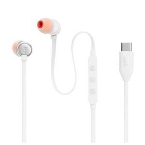 Fone de Ouvido JBL Tune 310C USB-C In Ear Branco - LT310C