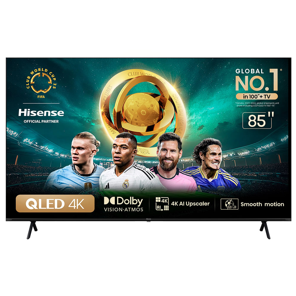 Smart TV Hisense UHD 4K QLED 85" Polegadas 85Q6N com Wi-Fi e Bluetooth Áudio