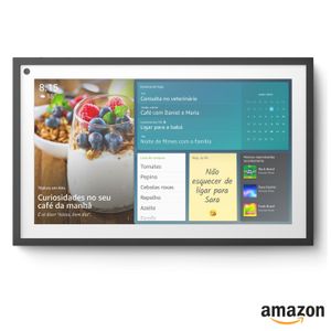 Smart Display Amazon com 15,6" Full HD com Alexa e Câmera de 5MP Preto - Echo Show 15