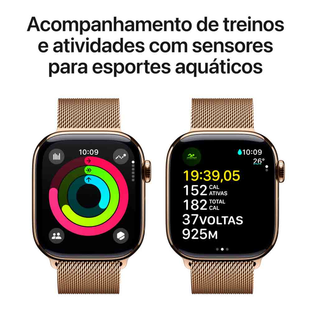 Apple Watch Series 10 (GPS Cellular 42 mm) Caixa de Titânio