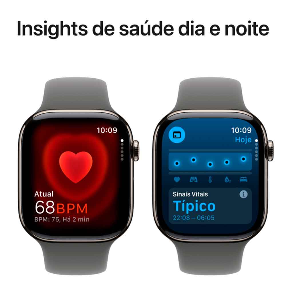 Apple Watch Series 10 (GPS + Cellular 46 mm) Caixa de Titânio
