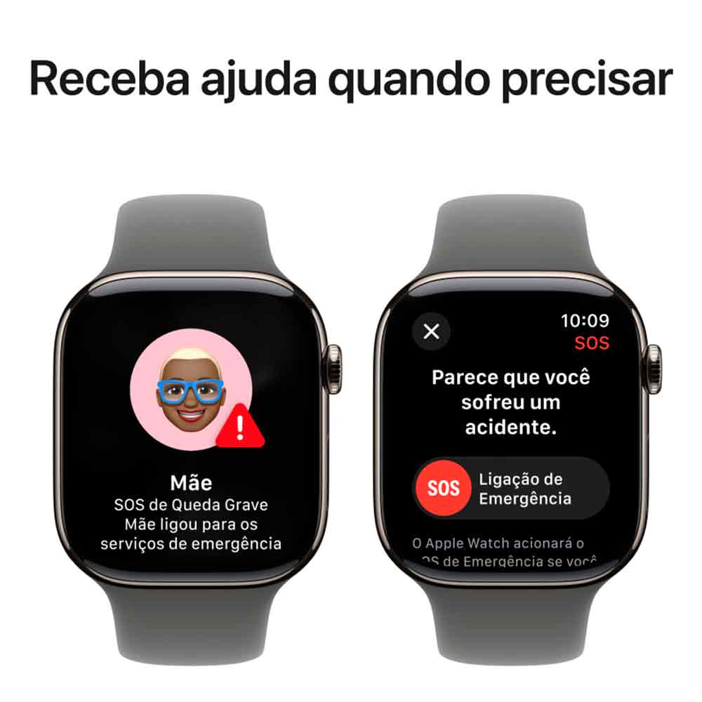 Apple Watch Series 10 (GPS + Cellular 46 mm) Caixa de Titânio