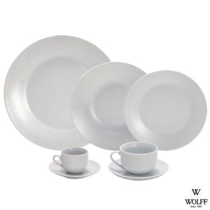 Aparelho de Jantar 42 Peças Super White Anacapri - Wolff