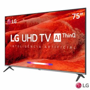 Smart TV 4K LG LED 75? Google Assistant, Home Dashboard e Wi-fi -  75UM7510PSB