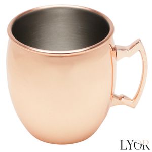 Caneca Moscow Mule em Aço Inox e Cobre 680 ml - Lyor