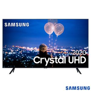 Samsung Smart TV Crystal UHD TU8000 4K 55", Borda Infinita, Alexa built in, Controle Único, Visual Livre de Cabos