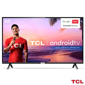 Smart TV TCL LED HD 32" com  HDR, Modo Cinema, Google Assistant e Wi-Fi - 32S6500