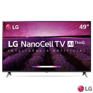 Smart TV 4K LG LED 49? com NanoCell AI, 4K HDR, DTS Virtual: X, WebOS 4.5 e Wi-Fi - 49SM8000PSA