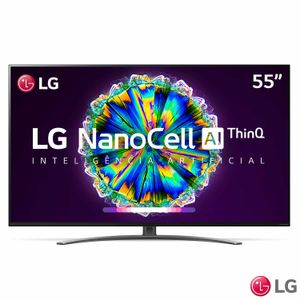 Smart TV LG 55" 4K IPS NanoCell 55NANO86 WiFi Bluetooth HDR Inteligência Artificial ThinQAI Google Alexa