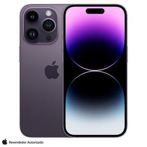 iPhone 14 Pro Apple (512GB) Roxo-Profundo, Tela de 6,1", 5G, Câmera Tripla de 48MP + 12MP + 12MP