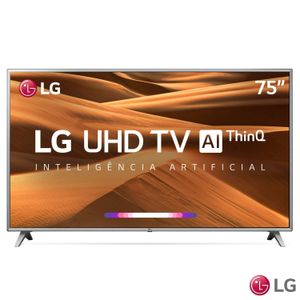 Smart TV 4K LG LED 75", Upcaler, Home Dashboard, 4K HDR Ativo e Wi-Fi - 75UM7570PSB