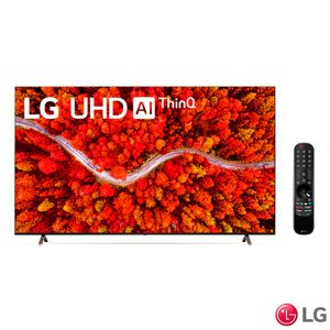 Smart TV 4K LG LED UHD 75" Bluetooth, Inteligência Artificial ThinQAI Smart Magic Google Alexa e WiFi - 75UP8050