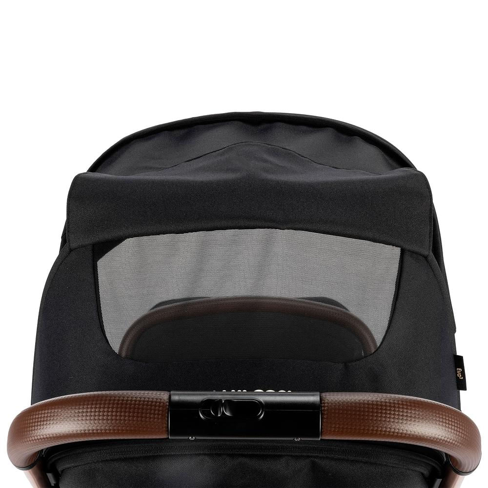 Travel System Eva³ Trio 0 a 15 Kg Essential Black Champagne - Maxi