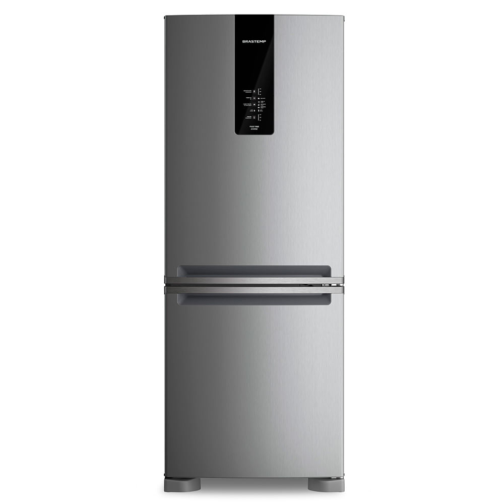 Refrigerador Brastemp Inverse Frost Free A+++ 447 Litros Inox com Smart Flow e Fresh Box - BRE57FK Menor preço em Refrigerador Brastemp Inverse Frost Free A+++ 447 Litros Inox com Smart Flow e Fresh Box - BRE57FK