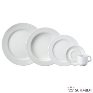 Aparelho de Jantar e Chá 20 Peças Branco - Schmidt