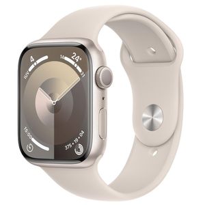 Apple Watch Series 9 (GPS 41 mm) Caixa Estelar de Alumínio com Pulseira Esportiva Estelar - MG