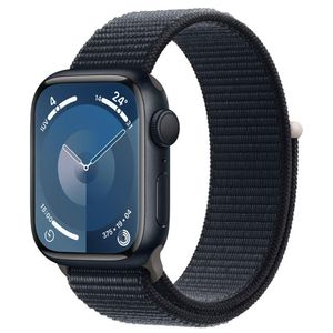 Apple Watch Series 9 (GPS 41 mm Caixa Meia-noite de Alumínio com Pulseira Loop Esportiva Meia-noite