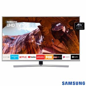 Smart TV 4K Samsung LED 65" com Visual Livre de Cabos, Controle Remoto Único e Wi-Fi - UN65RU7400GXZD