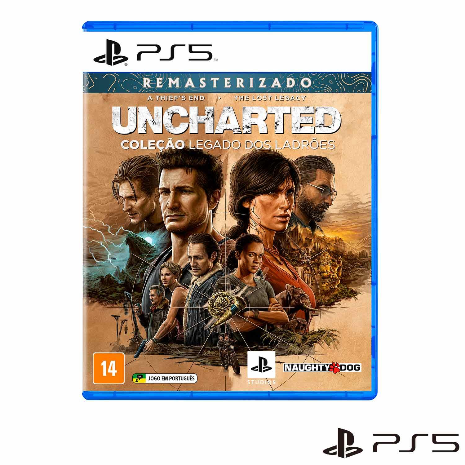 Imagem do produto UNCHARTED: COLEÇÃO LEGADO DOS LADRÕES PS5 - Físico em Fast Shop