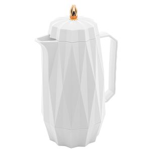 Garrafa Térmica Lyor Diamond de Plástico Branca 1L