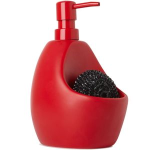 Porta Detergente com Esponja Joey Vermelho Umbra