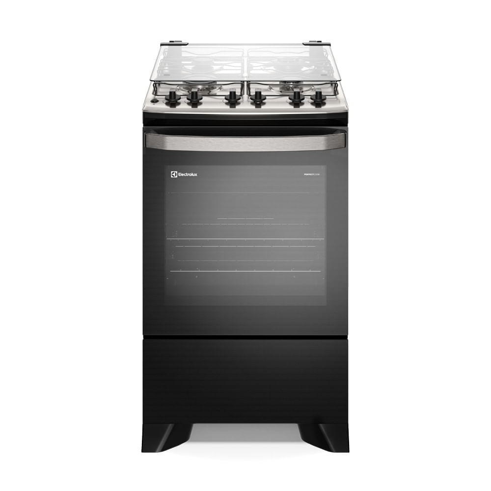 Menor preço em Fogão 4 bocas Electrolux Preto Experience com Mesa Inox, Timer e Tripla Chama (FE4TP) Bivolt