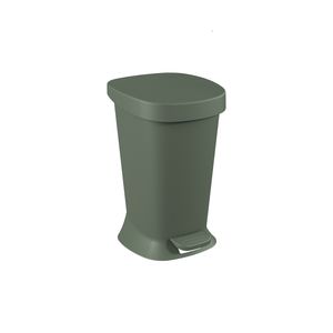 Lixeira com Pedal 5 L Flora Plástico Cor Verde Amazon Linha Flora Coza Verde Amazônia Coza